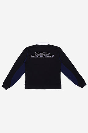 Racing Louisville FC Rugby Polo - Black / Deep Violet