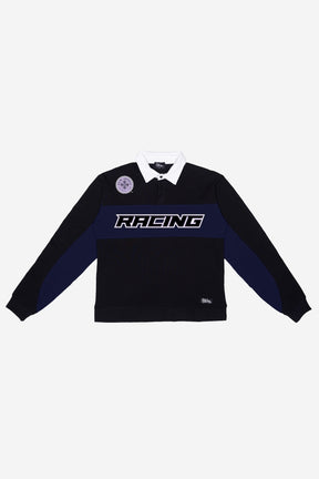 Racing Louisville FC Rugby Polo - Black / Deep Violet