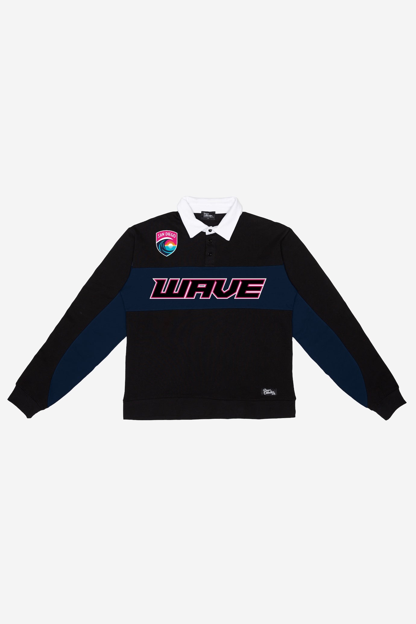 Polo de rugby San Diego Wave FC - Noir/Bleu marine