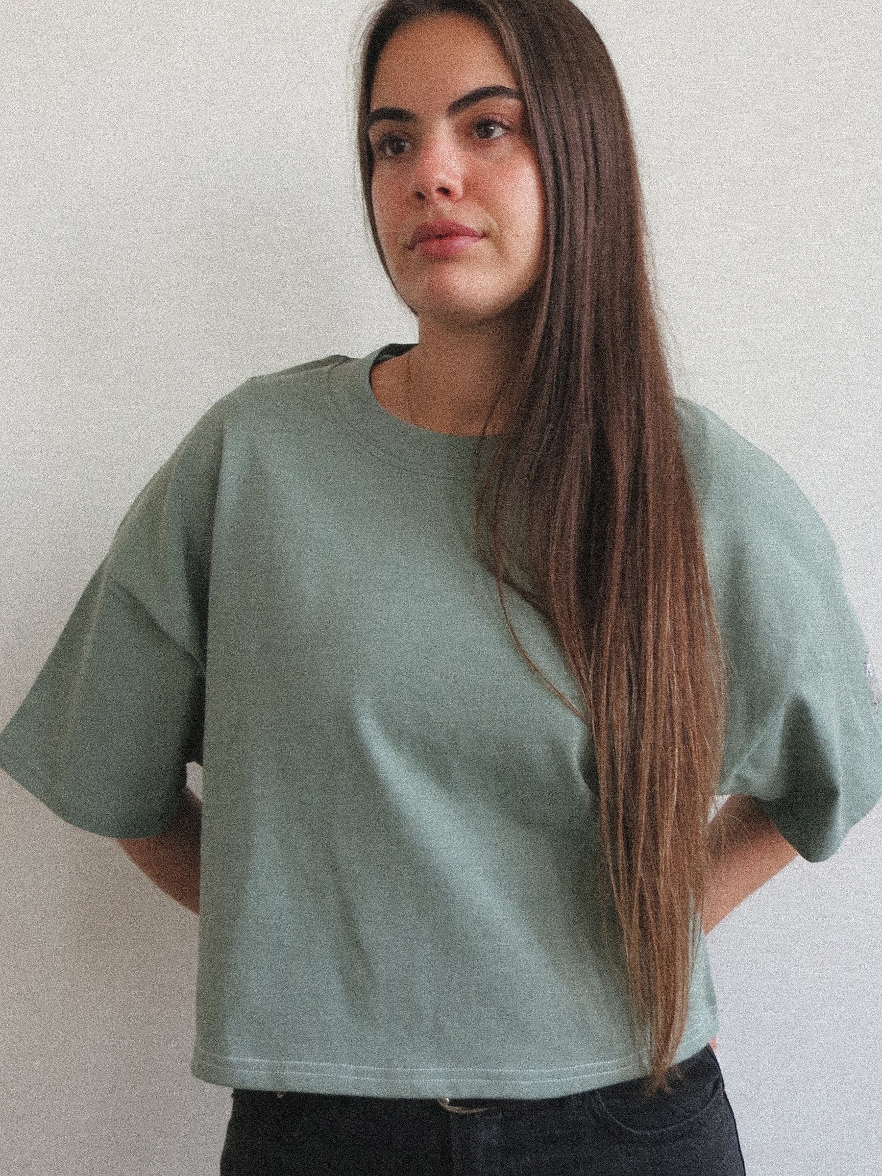 Toronto Peace Club Womens Cropped T-Shirt - Eucalyptus