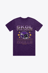 Minnesota Vikings Skol North Heavyweight Garment Dyed T-Shirt - Purple