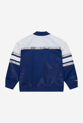 Toronto Maple Leafs Head Coach Satin Jacket - Blue