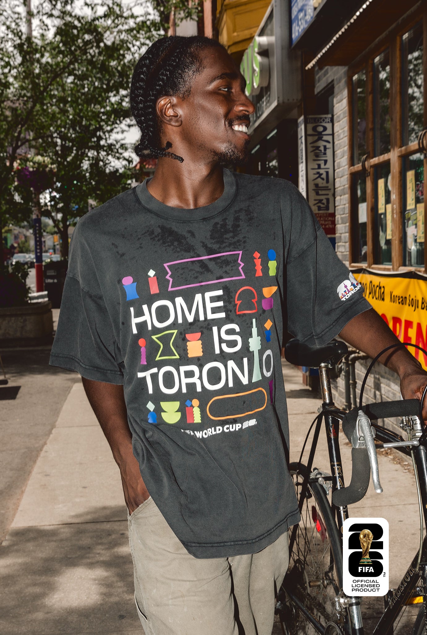 FIFA World Cup 2026™ Toronto Heavyweight Garment Dyed T-Shirt - Black