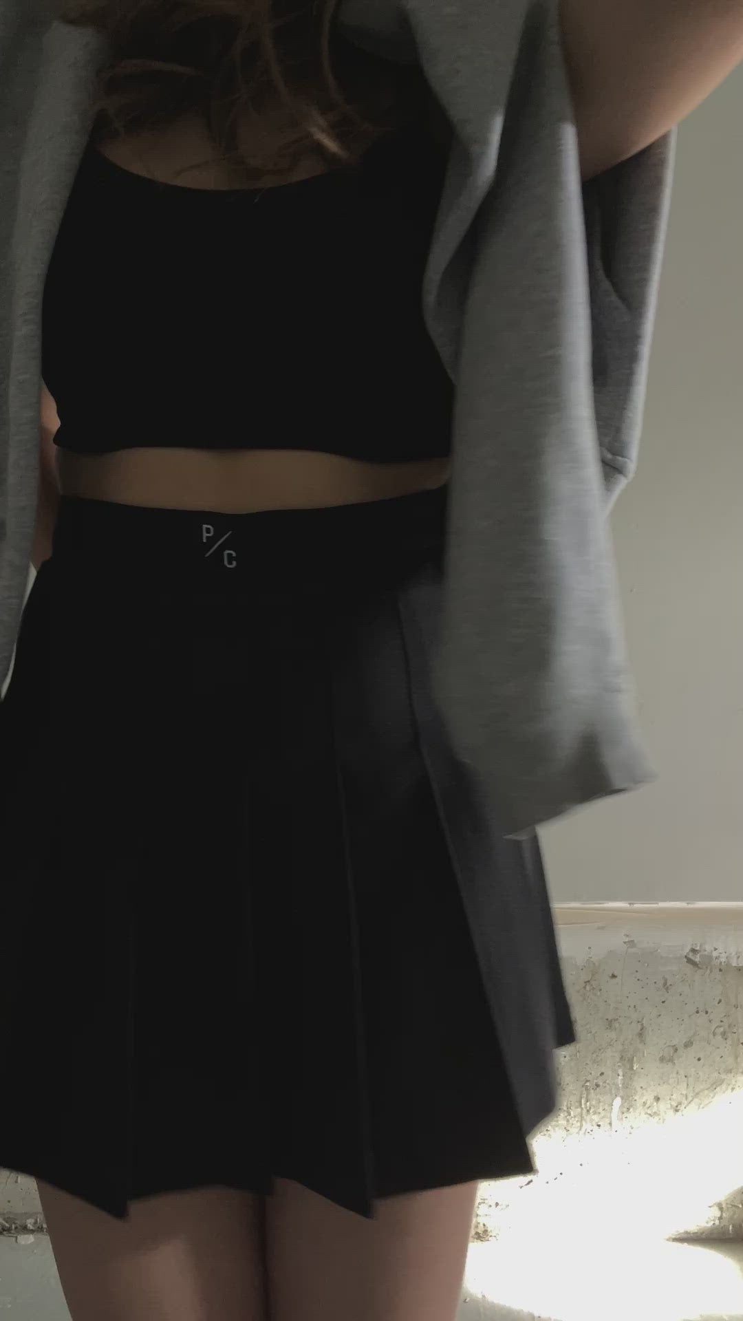 Peace Logo Tennis Skirt - Black