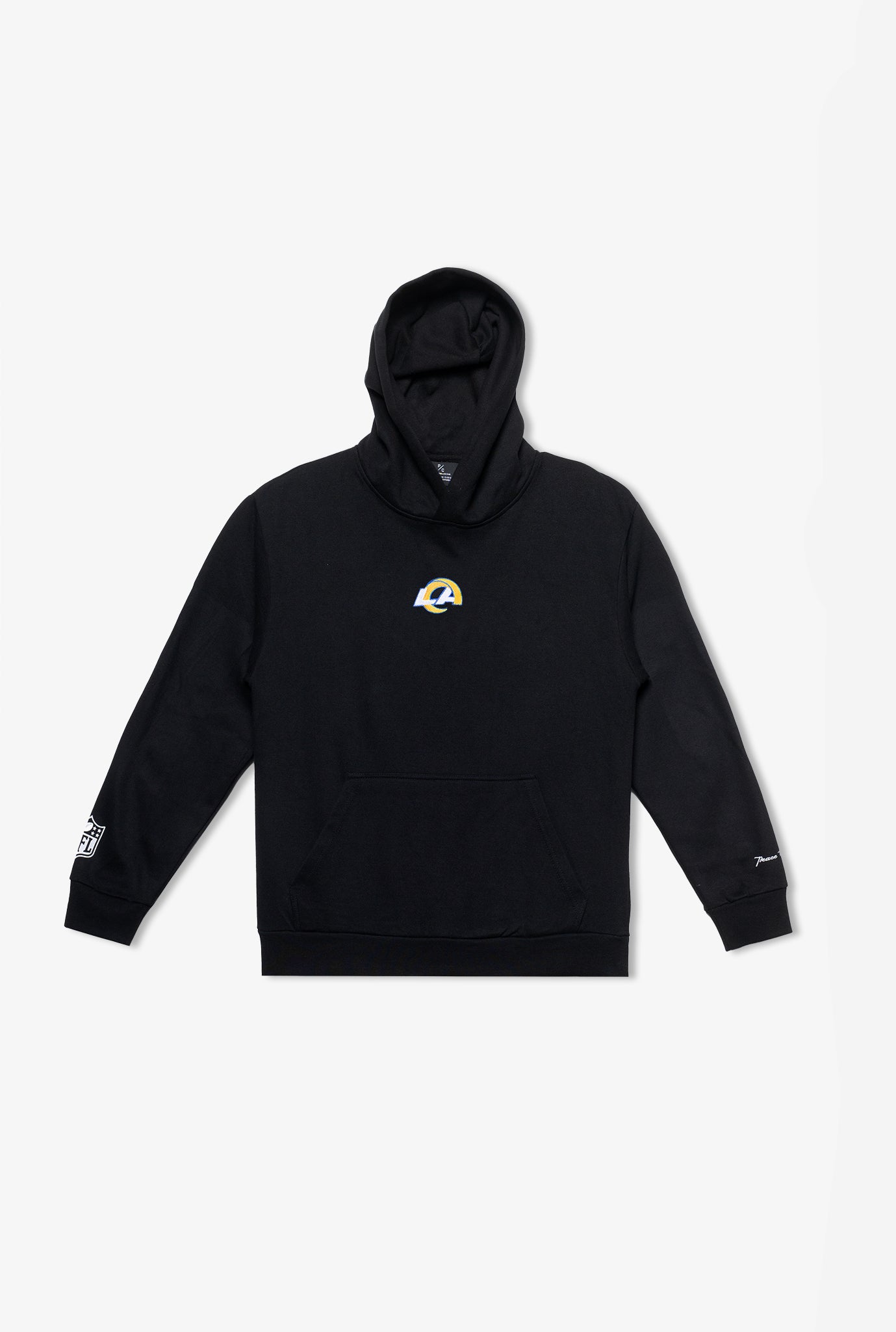 Los Angeles Rams Logo Heavyweight Hoodie - Black