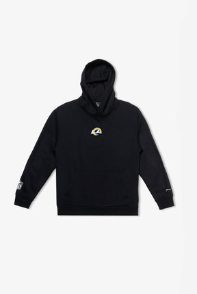 Los Angeles Rams Logo Heavyweight Hoodie - Black