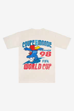 FIFA World Cup France 1998 Vintage Premium T-Shirt - Ivory
