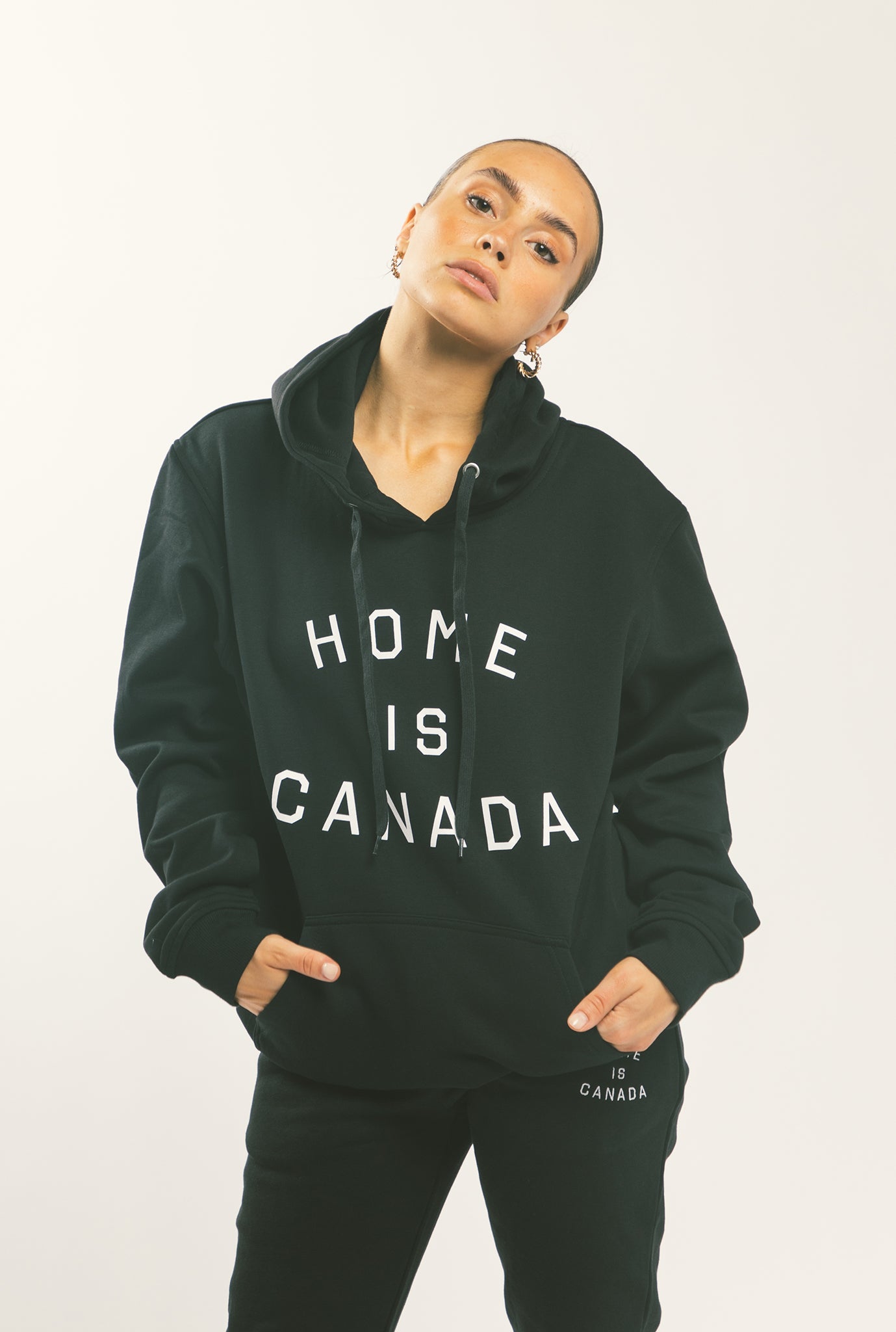 Home is Canada Hoodie - Black