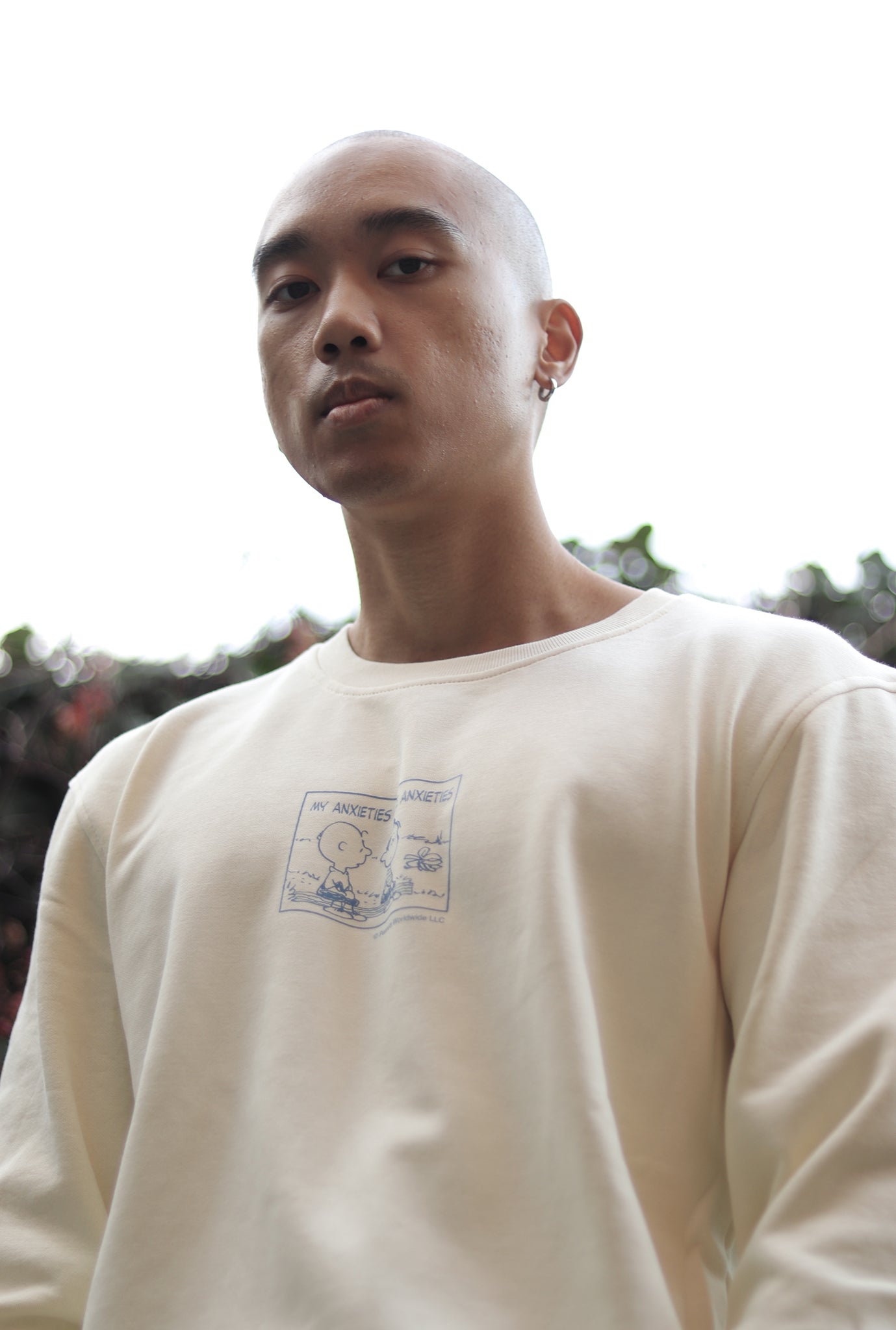 Peanuts My Anxieties have Anxieties Crewneck - Ivory