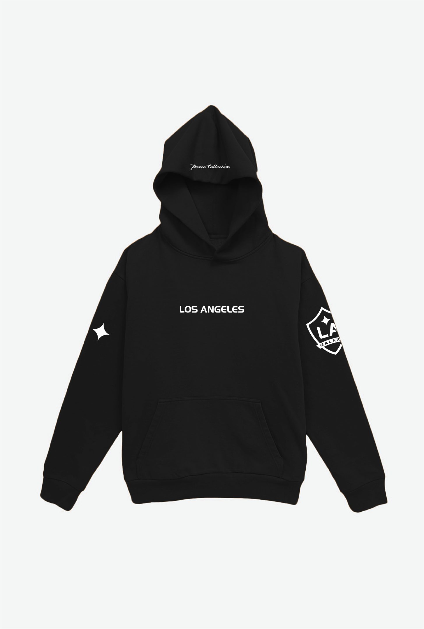 Schwerer Hoodie „Los Angeles Galaxy“ - Schwarz