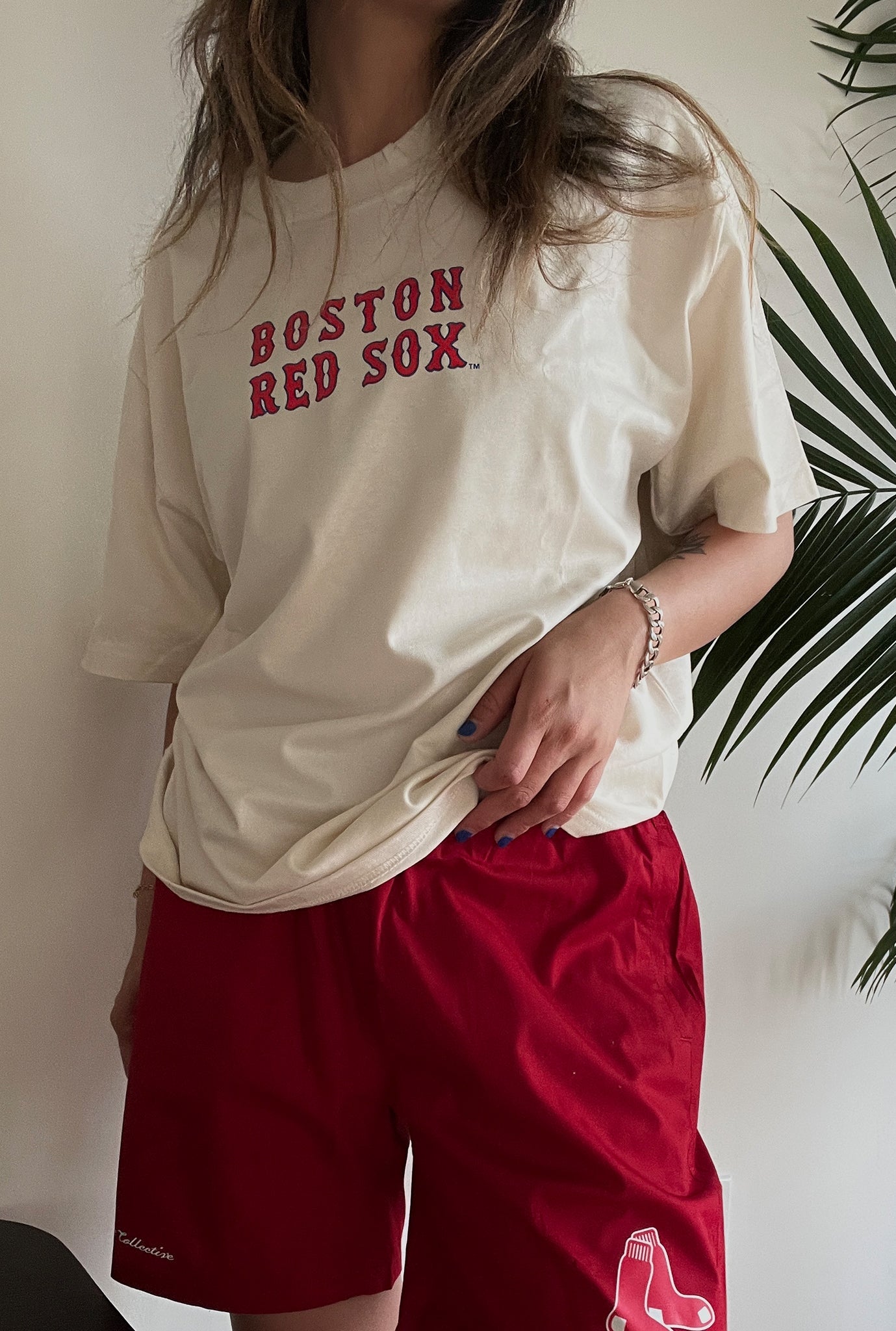 Boston Red Sox Schweres T-Shirt - Natur
