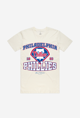 T-shirt délavé vintage des Philadelphia Phillies - Ivoire