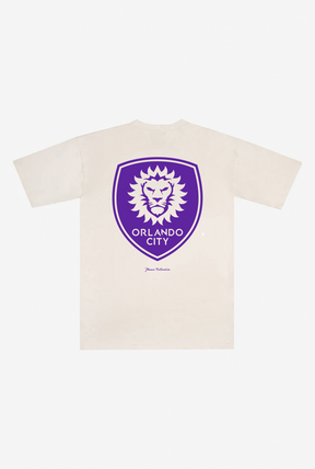 Orlando City SC Schweres T-Shirt – Elfenbein