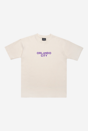 Orlando City SC Schweres T-Shirt – Elfenbein