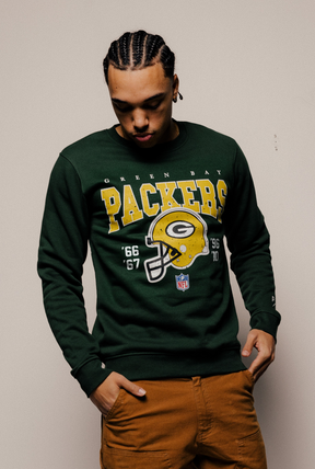 Pull ras du cou vintage des Packers de Green Bay - Vert forêt
