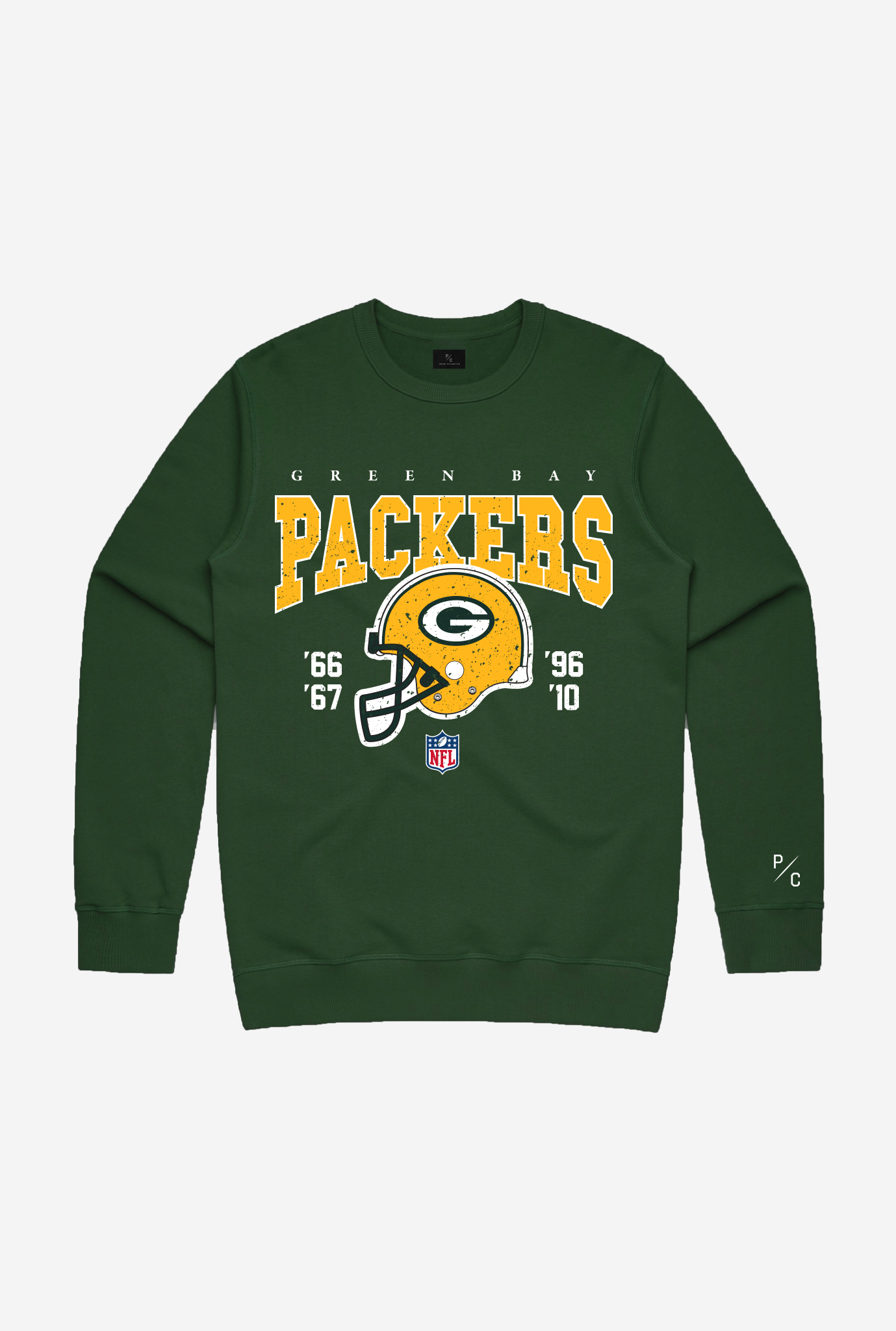 Pull ras du cou vintage des Packers de Green Bay - Vert forêt