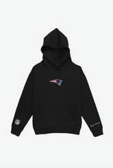 Sweat à capuche épais avec logo New England Patriots - Noir 