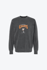 San Francisco Giants Pigment Dye Crewneck - Black