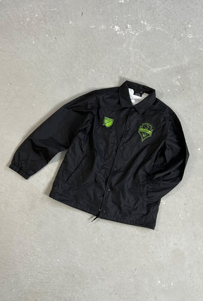 Veste d'entraîneur Essentials des Seattle Sounders FC - Noir