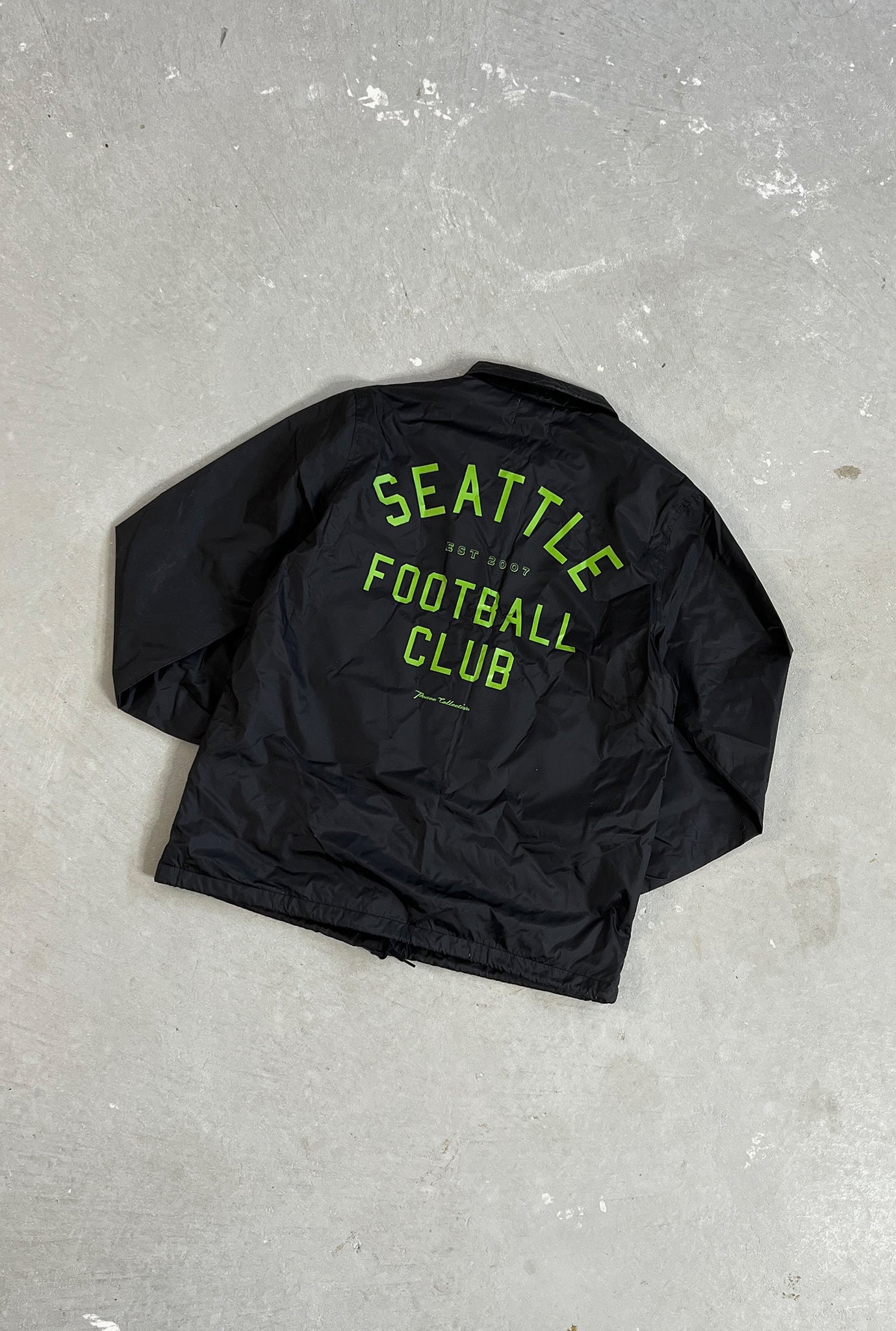 Veste d'entraîneur Essentials des Seattle Sounders FC - Noir
