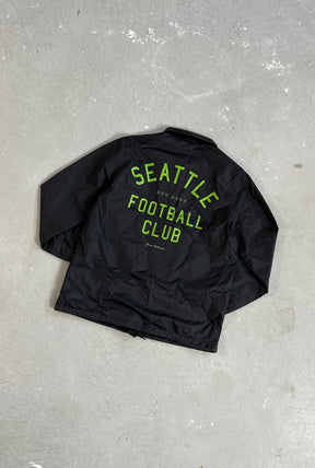 Veste d'entraîneur Essentials des Seattle Sounders FC - Noir